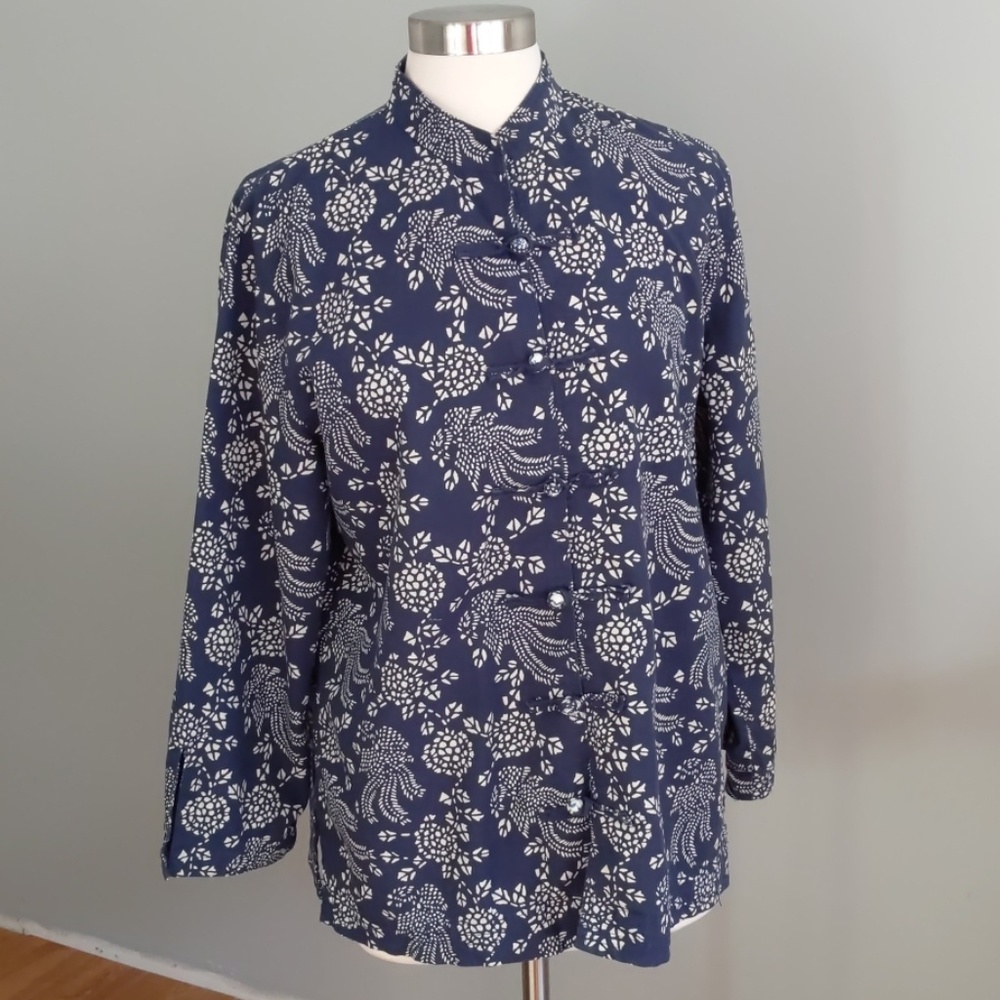 Vintage Linen Jacket Layering Piece Size Large